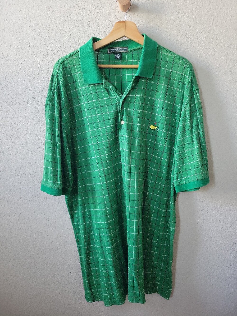 Masters Collection Polo Shirt 60s Two-Ply Mercerized Green Short Sleeve Mens XL
